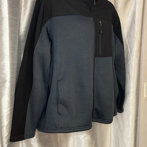 Swiss Tech Men’s 3XL Greystone Stretch Softshell Fleece Lined Zip Up Jacket - Picture 9 of 9